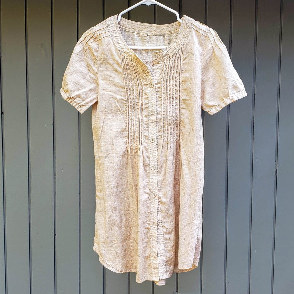 Beige Tunic Top Small/Medium
